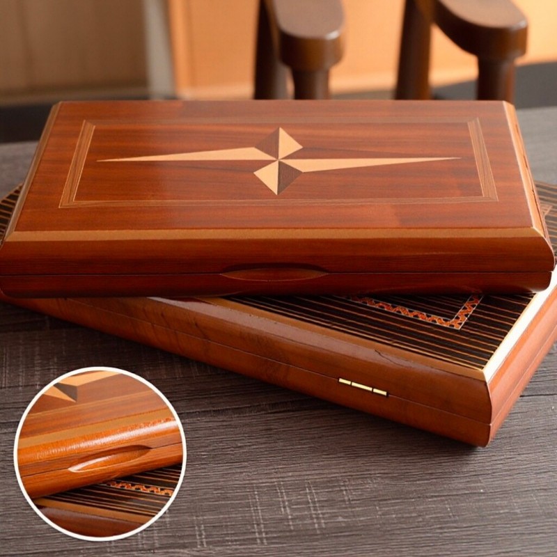 Board Game Quacks - Solid Wood Backgammon 11-19 Inch Luxury