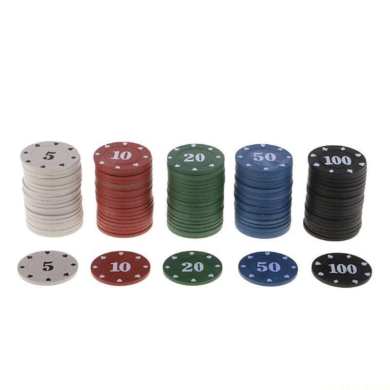 M5TC 100x Board Game Chips Cas - Board Game Vault ulasan dan harga