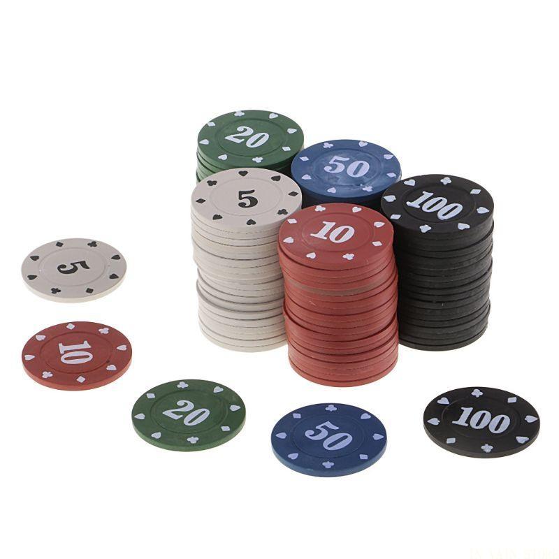 M5TC 100x Board Game Chips Cas - Board Game Vault ulasan dan harga