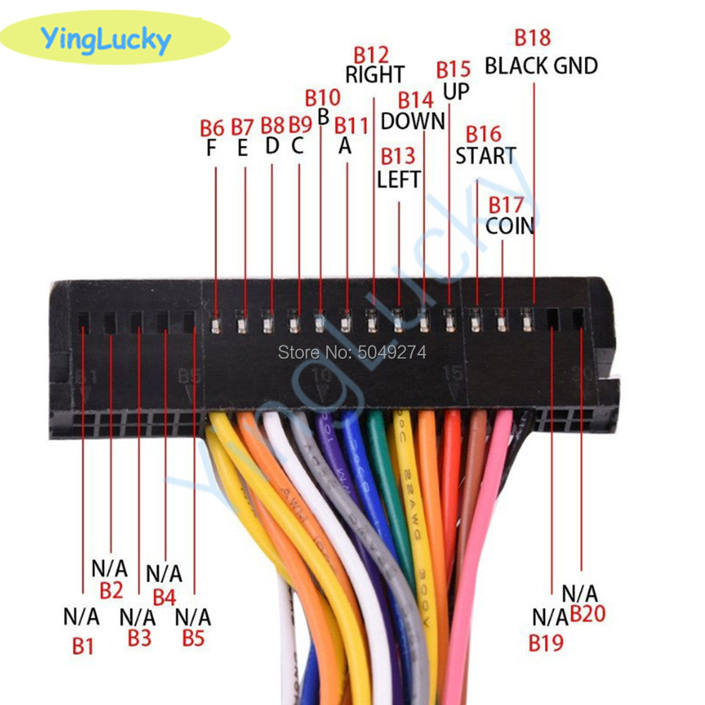 Arcade Cabinet 40-pin Wire Har - Board Game Path ulasan dan harga