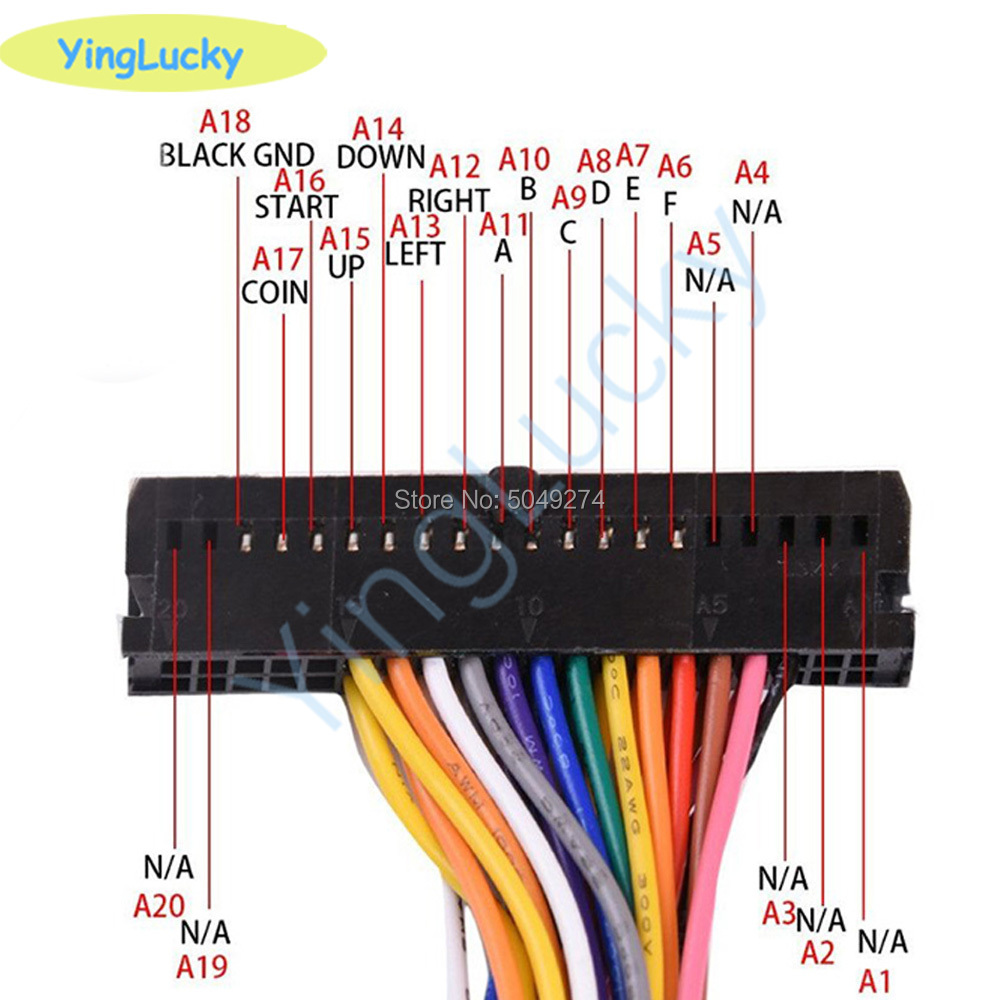 Arcade Cabinet 40-pin Wire Har - Board Game Path ulasan dan harga