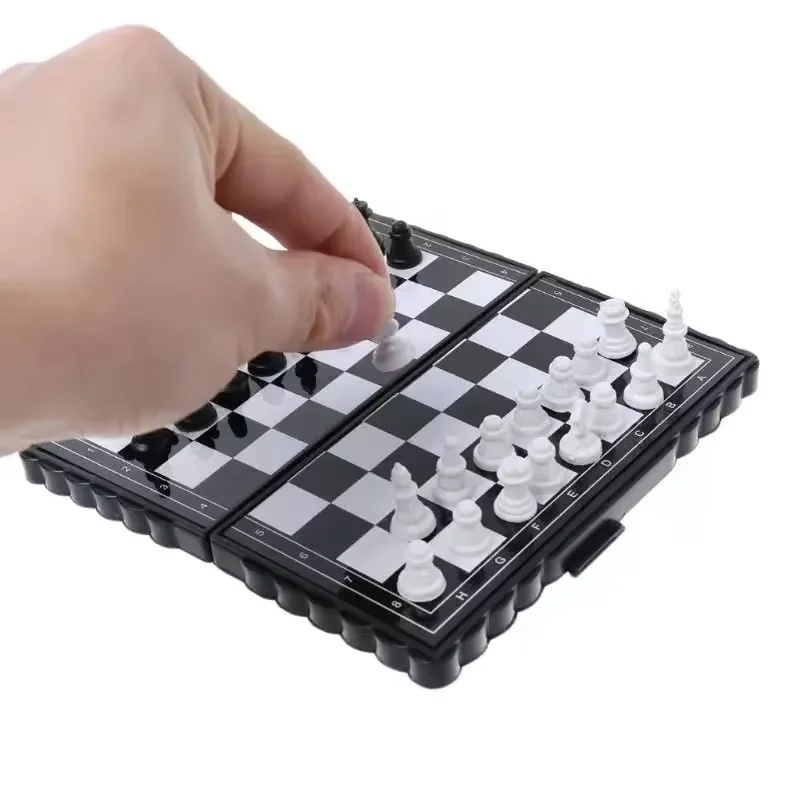 Mini Magnetic  Chess Set  Fold - Board Game Quacks ulasan dan harga