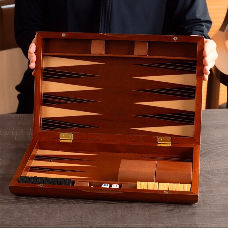Solid Wood Backgammon 11-19 In - Board Game Quacks ulasan dan harga