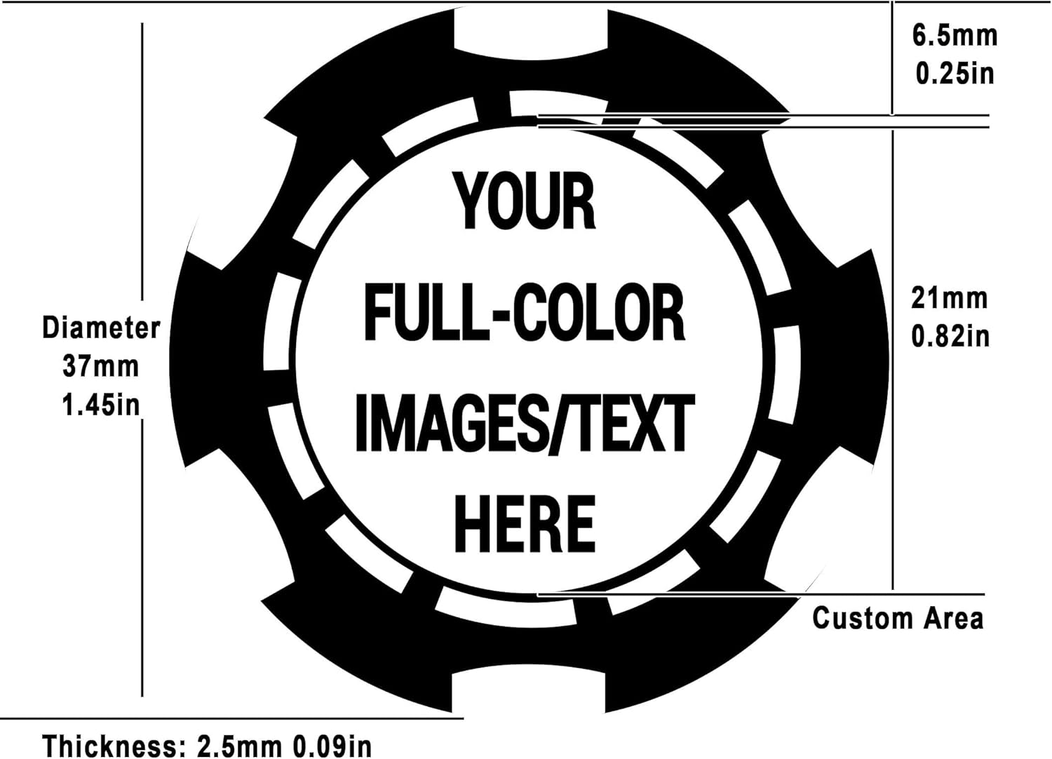 100 pcs 40mm Plastic Custom Dr - Board Game Logo ulasan dan harga