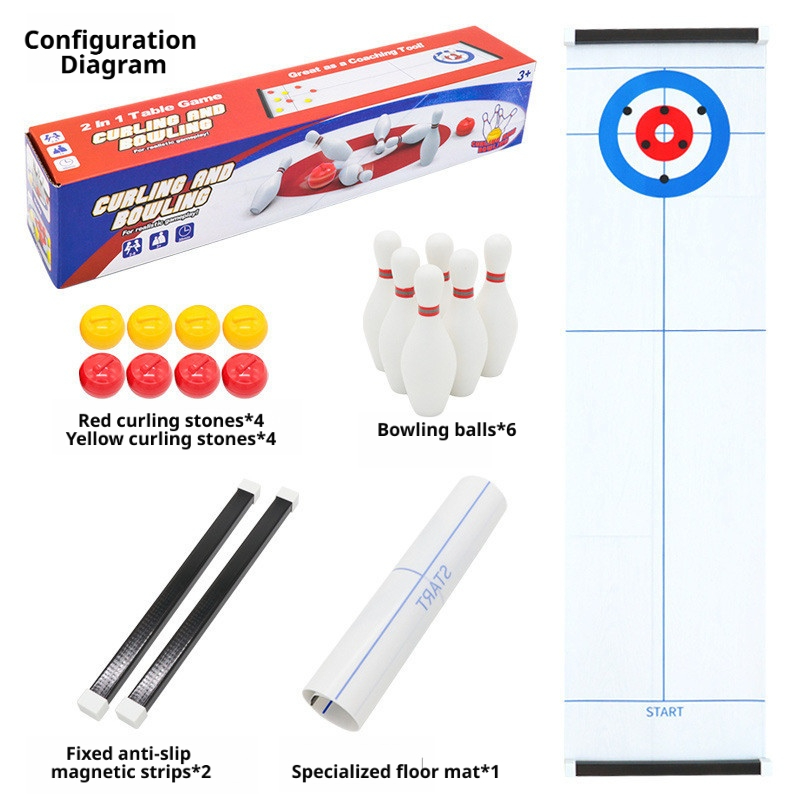 New Mini Curling&Bowling Table - Board Game Arena ulasan dan harga
