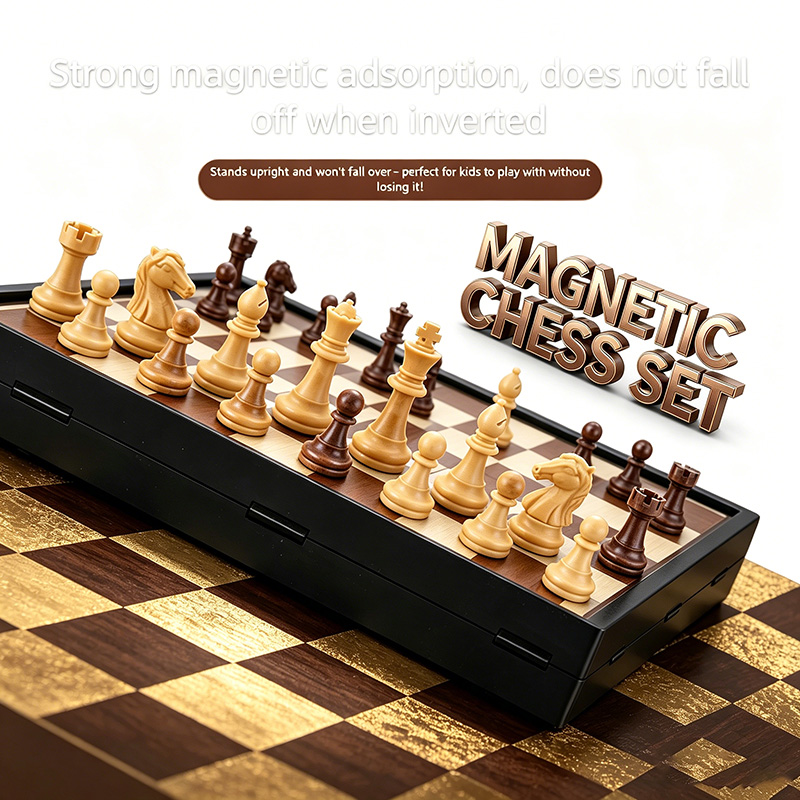 24CM Foldable Magnetic Chess G - Board Game Quacks ulasan dan harga