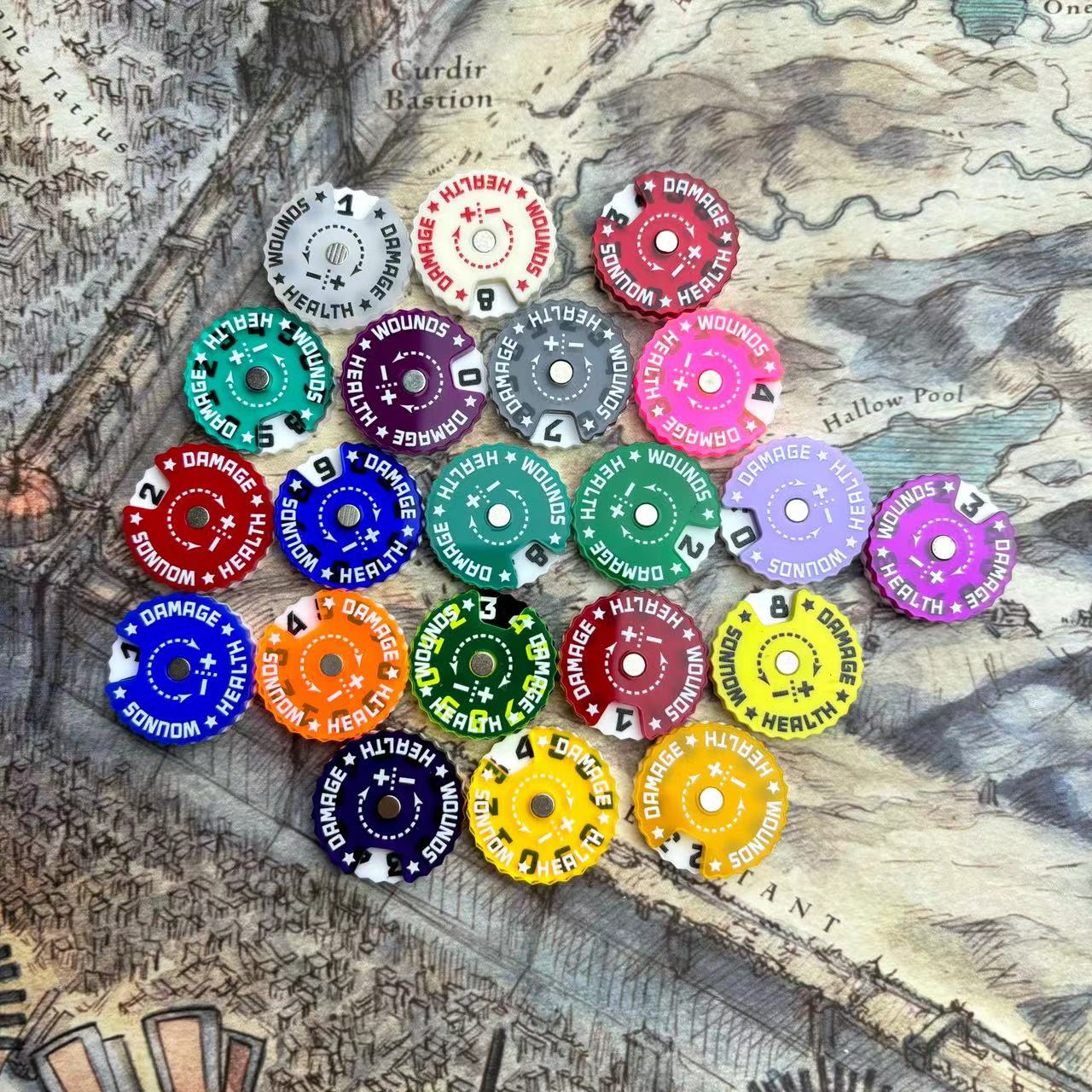 25x25x6mm Wound Tracker Table  - Board Game Path ulasan dan harga