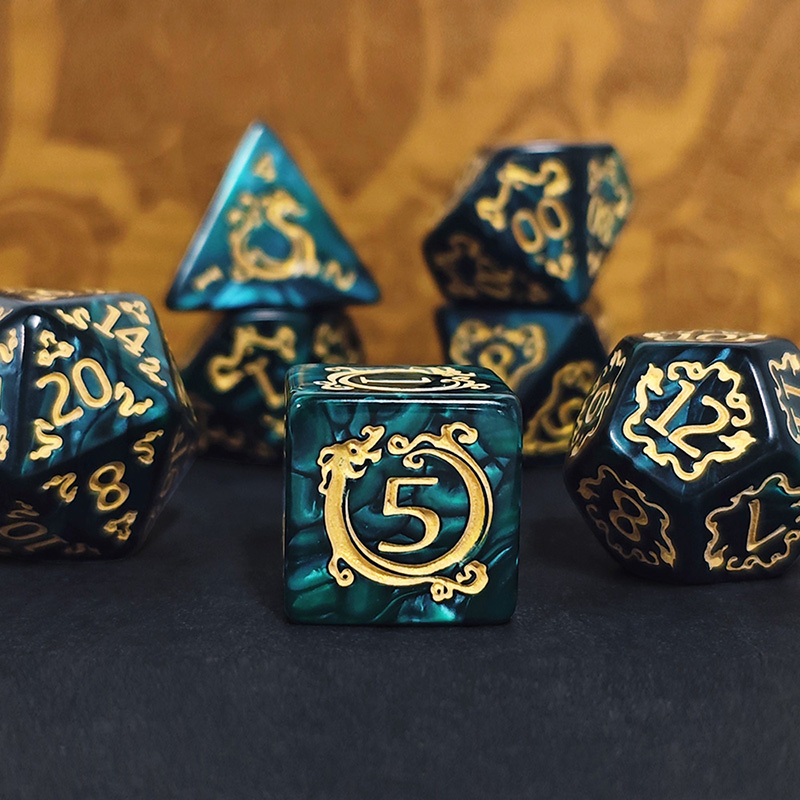 7pcs DND Dice 7Pcs/set Dragon  - Board Game Pandemic ulasan dan harga
