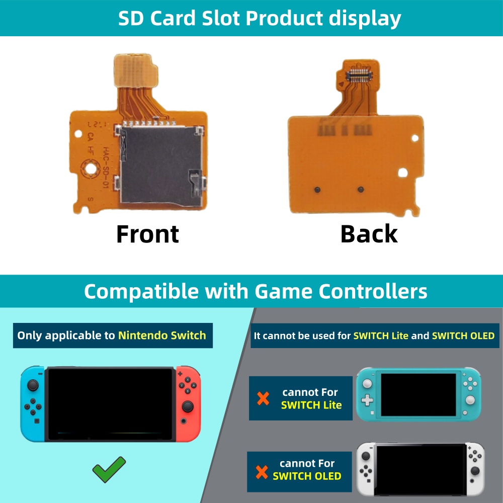 Replacement SD TF Card Slot So - Board Game Nintendo Switch ulasan dan harga